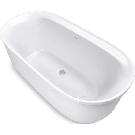 Sterling 95334 Spectacle 66" Free Standing Acrylic Soaking Tub - White