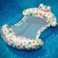 thumbnail image 3 of Tumbona inflable con diseño de flamencos Woifunu para piscina, 3 of 9