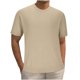thumbnail image 1 of pstuiky camisetas camisas para hombre, Camiseta de verano para hombre, de punto, con cuello redondo, color liso, manga corta, informal, a la moda camisas casuales para hombre xl, 1 of 5
