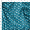 thumbnail image 4 of Soimoi Blue Moss Georgette Fabric Landscape & Reindeer Animal Print Sewing Fabric Yard 42 Inch Wide, 4 of 5