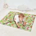 thumbnail image 2 of Red Mushroom Frog Green Pattern Blanket,Comfortable Soft Flannel Throw Blanket,All Season,Warm Lightweight Blankets for Sofa Bed Couch Living Room Chair,30"x40", 2 of 4
