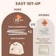thumbnail image 3 of Cama infantil extra grande Tent Little Dove con banderas y luces, 3 of 6