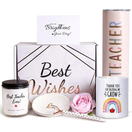 

Best Teacher Appreciation Gifts Insulated Tumbler for Women Gifts Unique Gifts Ideas Students - Funny Socks Thank You Basket Box New Teachers Personalized Teachers Day