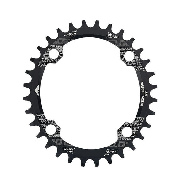 Garosa 3Types 32T / 34T / 38T Bicycle Oval Aluminium Alloy Chainring for BCD 104mm Single Speed Bike, Single Speed Chainring, Cycling Chainring