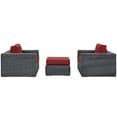thumbnail image 3 of Modway Summon 3 Piece Outdoor Patio Sunbrella® Sectional Set, Multiple Colors, 3 of 6