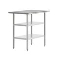 thumbnail image 2 of Flash Furniture 24x36 Portable Prep and Work Table with NSF Certified 18 Gauge Stainless Steel Top Shelf and 2 Adjustable Galvanized Steel Undershelves, 2 of 8