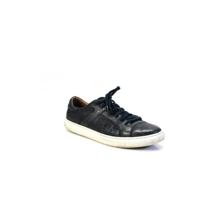 

Pre-owned|Trask Mens Perforated Suede Leather Low Top Sneakers Black Size 10