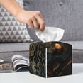 thumbnail image 3 of Honeii 's Metal Evil Skull for Leather Square Tissue Box Cover Holder: A Stylish Organizer for Tabletops, Bathrooms, Cars & Offices, 3 of 5