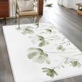 thumbnail image 2 of 2.7'x5' Area Rugs, Sage Green Spring Floral Indoor Outdoor Area Rug for Living Room Bedroom, Watercolor Botanical Summer Flower Washable Bathroom Rugs Kitchen Floor Carpet Mats Home Decor Aesthetic, 2 of 8