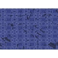 thumbnail image 1 of Ahgly Company Machine Washable Indoor Rectangle Transitional Denim Dark Blue Area Rugs, 3' x 5', 1 of 7