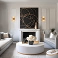 thumbnail image 4 of LNC Jalebess 5.3-in W 2-Light Polished Gold Modern/Contemporary LED Wall Sconce, 4 of 16