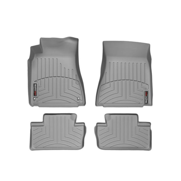WeatherTech Custom Fit FloorLiners compatible with 2006-2013 Lexus IS - 1st & 2nd Row (2-pc. Rear Liner), Grey