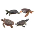 thumbnail image 3 of GOOHOCHY 4 piezas Figuras de tortugas juguetes Tortuga marina realista Modelo de tortuga de animales de plástico pequeños para la bañera de la piscina del juguete, 3 of 7