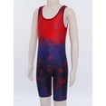 thumbnail image 5 of Oyolan Kids Boys Geometric Print Wrestling Singlet Bodysuit Sleeveless Powerlifting Training Sport Jumpsuit Red 8, 5 of 7