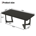 thumbnail image 5 of 70" Solid Wood Dining Table for 6-8 People, Modern Farmhouse Kitchen Table Rectangular Dining Room Table for Home Office, 5 of 14
