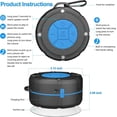 thumbnail image 5 of Shower Speaker Bluetooth 5.0, IPX7 Waterproof with Suction Cup, Built-in Microphone, 5 of 5