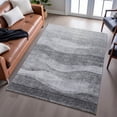 thumbnail image 6 of Addison Rugs Mayfield Premium Machine Washable Transitional Swirls Gray Rectangle Rug, 10' x 14', 6 of 6
