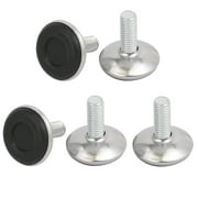 5pcs M8x20mm Thread 28mm Diameter Base Stainless Steel Adjustable Leveling Foot