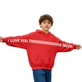 thumbnail image 3 of I Love You This Much Boys Hoodie Long Sleeve Casual Basic Pullover Sweatshirt Hoodie Creative Hug Design Oversized Girls Toddler Clothes 11-12 Years, 3 of 5