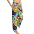 thumbnail image 6 of Salouo Vegetable Print Women's Pajama Pants Casual Loose Sweatpants PJs Flowy Pants Drawstring Palazzo for Women Wide Leg Pants Lounge Pajama -X-Large, 6 of 8