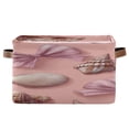thumbnail image 2 of Seashells Bows Cute Square Storage Bins with Handles Collapsible Containing Box 2 Packs, 2 of 9