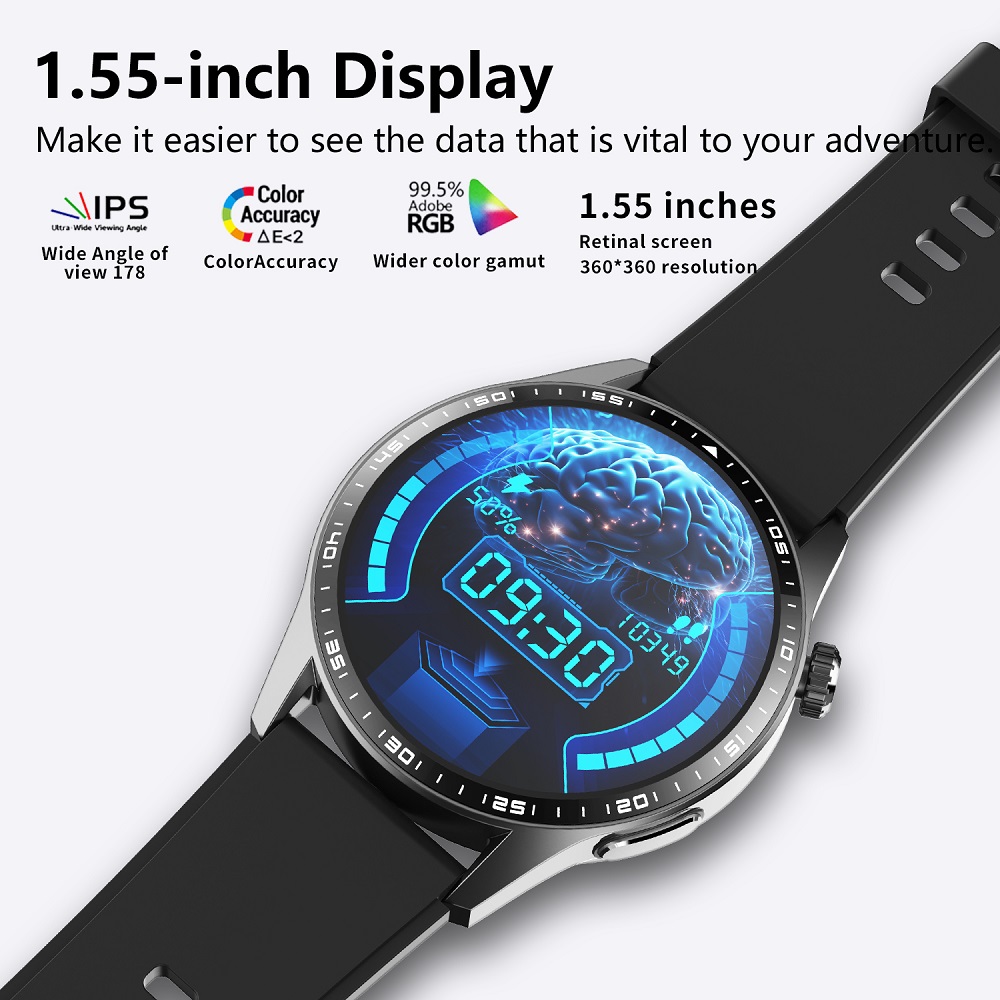 UBABAI F400 Smart Watch Sports Bracelet Bluetooth Call Music Playback Men Women Silicone Strap