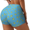 thumbnail image 2 of Kdxio Duck Swimming Print Workout Shorts for Women Seamless Soft Smooth Gym Yoga Scrunch Active Shorts, 2 of 5