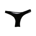 thumbnail image 3 of SAYFUT Sexy Women's The Itsy Back Ruched Teeny Cheeky Thong Bikini Swim Bottoms, 3 of 4