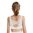 thumbnail image 4 of Hansber Débardeurs de Danse Sans Manches pour Filles, Chemise de Rue Hip Hop, Blanc 12, 4 of 6
