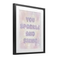 thumbnail image 2 of Stupell Industries Eclectic You Sparkle And Shine Pastels Black Framed Print Under Glass, 13 x 16, by Lil' Rue, 2 of 8