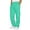 Mint Green, variant on hotojiny Men's Fleece Cargo Sweatpants Baggy Big and Tall Mens Sweat Pants Drawstring Open Bottom Sweatpants for Men with Pockets