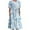 Z2-Blue, variant on Patlollav Womens Knee Length Dress Summer Bohemian Print Short Sleeve Beach Dress