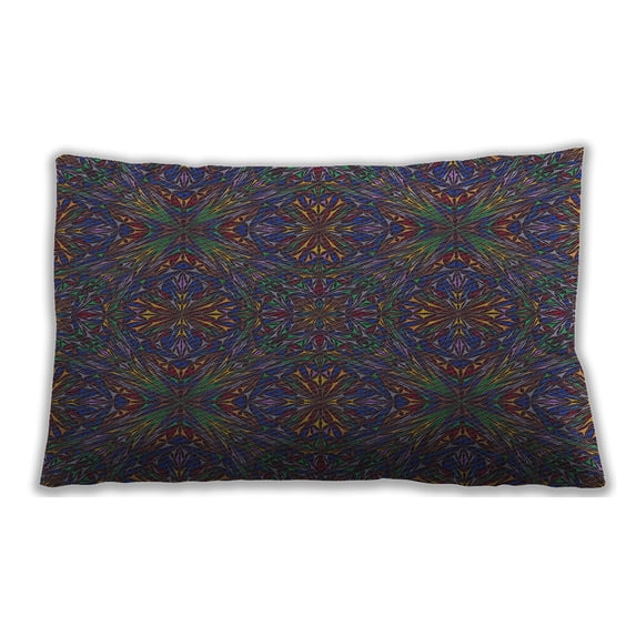 Ahgly Company Indoor Rectangular Patterned Lumbar Throw Pillow, 13 inch by 19 inch