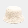 thumbnail image 3 of CoCopeaunts Black Bucket Hat Lamb Thickening Warm Basin Hat for Women Outdoor Fisherman Hat Four Seasons Wild Wear, 3 of 8