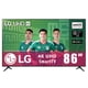 thumbnail image 1 of TV LG 86 Pulgadas UHD AI UA75 4K SMART TV 2025 86UA7500, 1 of 14