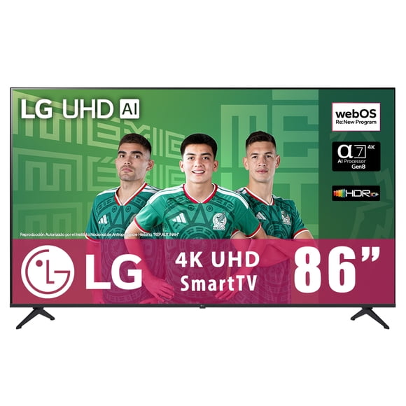 TV LG 86 Pulgadas UHD AI UA75 4K SMART TV 2025 86UA7500