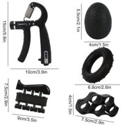 Arcticwind Counting Hand Grip Strengthener Set, Hand Strength Exerciser - Finger Exerciser, Grip Strength Trainer, Finger Stretcher, Stress Relief Grip Ball - Adjustable Resistance 11-132 Lbs