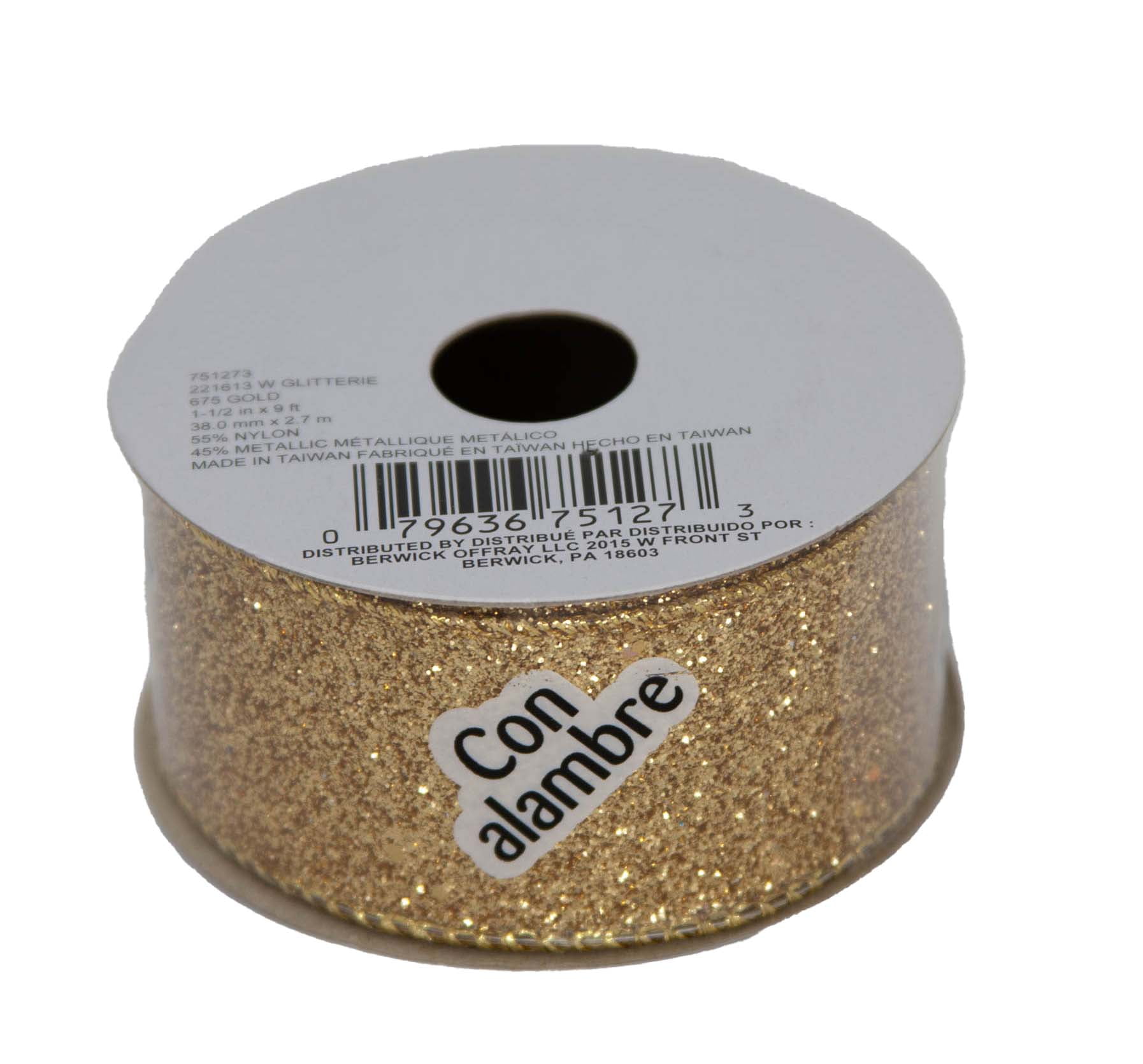 Gold Formula 5 Wired Ribbon, 1-1/2 wide-WFORM3-GD