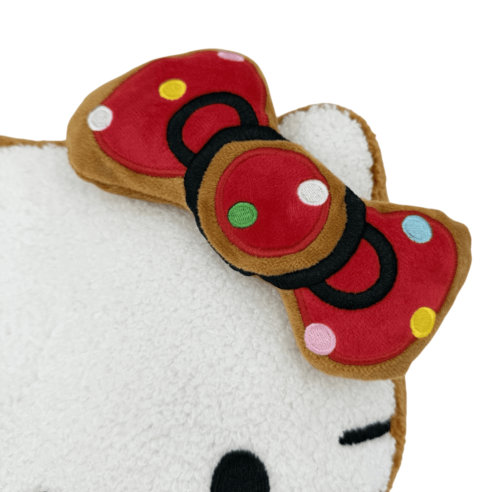Hello Kitty 2025 Gingerbread Sherpa Plush Pillow, 15" Holiday Edition
