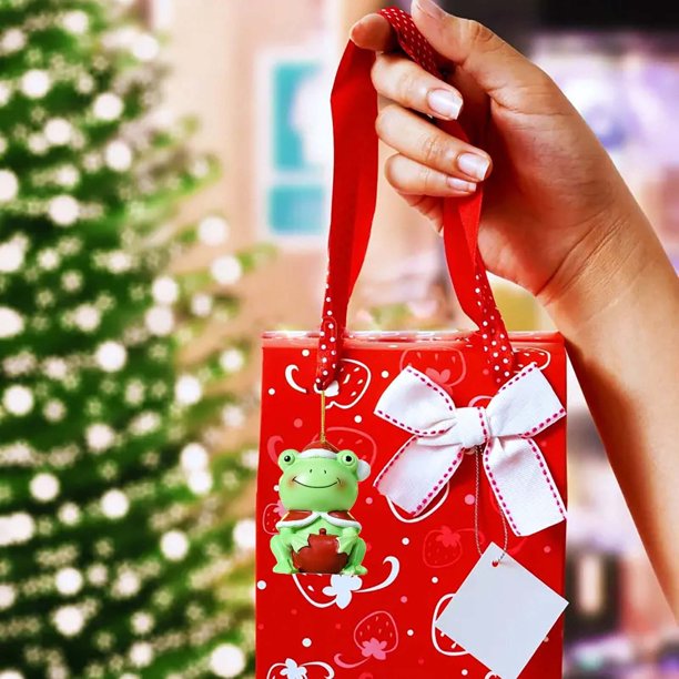 Xihbxyly Juego de Adornos para Árbol de Navidad, Mini Colgantes, Adornos Acrílicos de Papá Noel y Muñeco de Nieve, Fáciles de Colgar, Versátiles para El Hogar, La Oficina y Fiestas Navideñas, 32 Piez