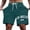 Dark Green@GC@, variant on CONZONE Mens Casual Shorts Elastic Waist Summer Shorts for Men Letter Graphic Y2K Lightweight Loose Fit Workout Gym Shorts With Pockets