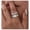 Silver color, variant on Lightweight 14K White Gold 2 Piece Rings Set,Cubic Zirconia Inlaid Circle Rings For Women,Female Jewelry Wedding