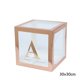 thumbnail image 1 of Caja transparente de oro rosa de 30x30cm para bebé, caja de A-Z con letras, nombre de niña, decoraciones para fiesta de primer cumpleaños, boda, novia, Baby Shower, 1 of 4