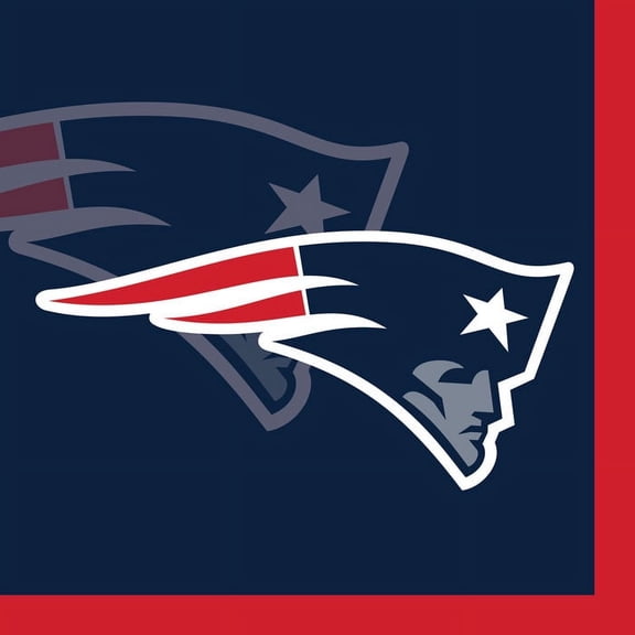 192 Count Bulk Pack New England Patriots Beverage Napkins