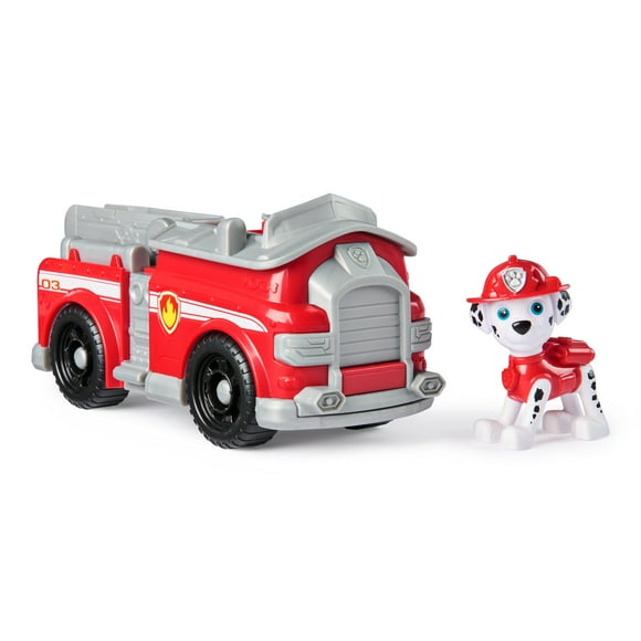 PAW Patrol, Marshall’s Firetruck, Toy Vehicle with Collectible Action Figure, Sustainably Minded Kids Toys for Boys & Girls Ages 3 and Up