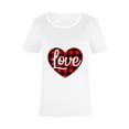 thumbnail image 3 of T-shirt Décontracté pour Femmes à Imprimé, Col Rond, Coupe Ample, Manches Courtes, Haut Blouse Chandail, 3 of 9