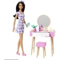 thumbnail image 6 of Barbie Furniture and Accessory Pack, Kids Toys, Vanity Theme, 6 of 7