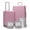 PINK, variant on Luggage Sets Hardside 2 Piece Lightweight Hardshell Suitcase with Double Spinner Wheel and 3PCS Packing Cubes,(18"&26")PINK