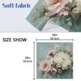 thumbnail image 5 of 4 Pack 20'' x20" Satin Table Napkins Dinner Napkins for wedding Party Decoration events Vintage Peonies and Daisies, 5 of 6