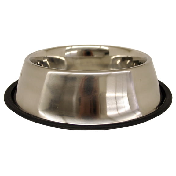 Indipets Stainless Steel No-Tip Dog Bowl 64 OZ